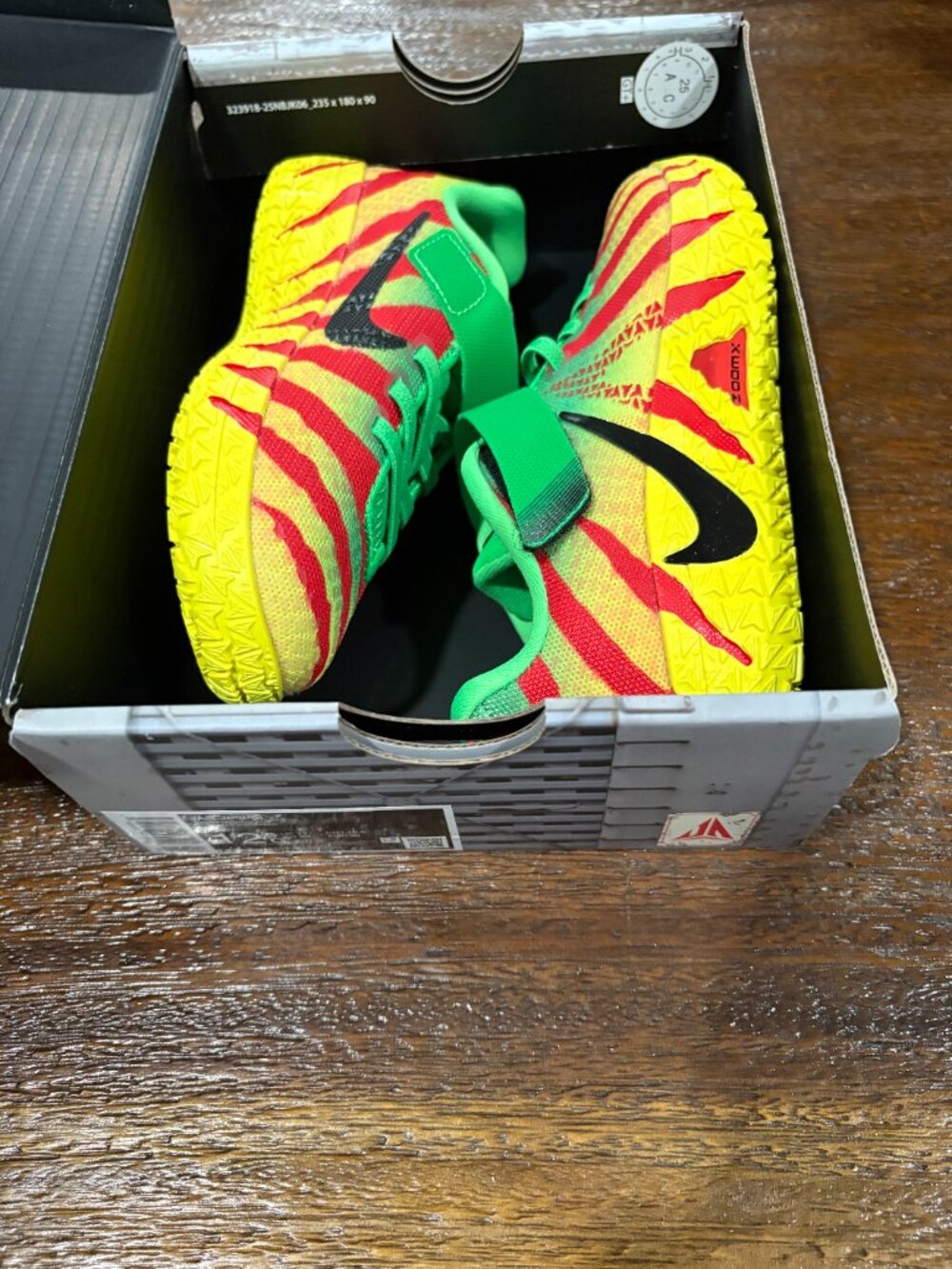 Nike Ja 3 JP Boys' Grade School Jurassic Park Green Spark Black sz 12.5C 12.5